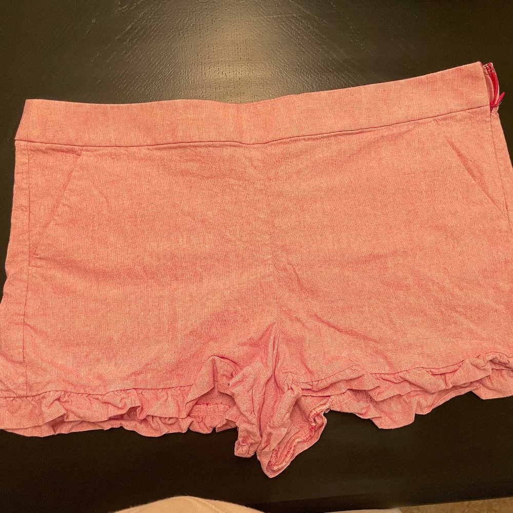 LOFT Pink Shorts with Ruffle Detail - Size 14